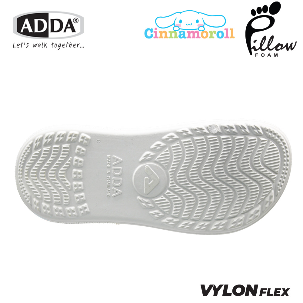 ADDA Pillow Foam รองเท้าแตะ รองเท้าลำลองหัวโต สำหรับผู้หญิง ลาย Cinnamoroll ลิขสิทธิ์แท้ รุ่น 5PF01B7 (ไซส์ 1-3) - Image 5