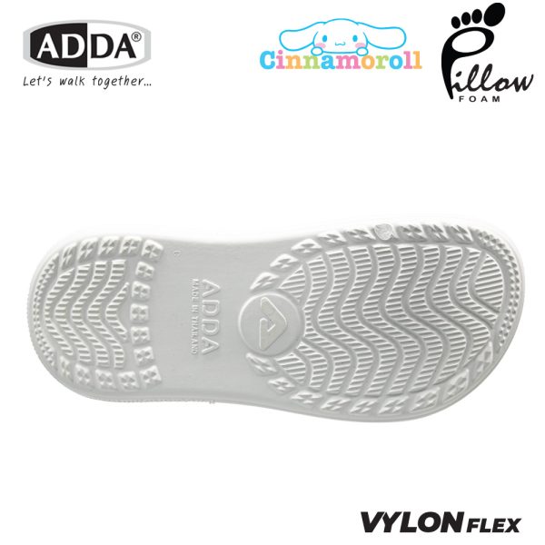 ADDA Pillow Foam รองเท้าแตะ รองเท้าลำลองหัวโต สำหรับผู้หญิง ลาย Cinnamoroll ลิขสิทธิ์แท้ รุ่น 5PF01B7 (ไซส์ 1-3)