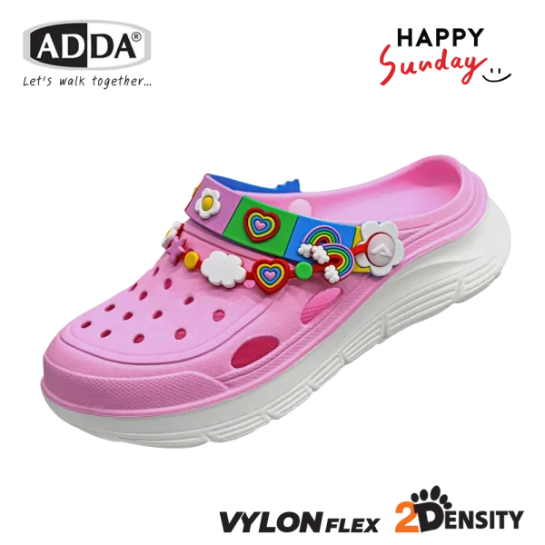 ADDA x HAPPY SUNDAY ลิขสิทธิ์แท้ 2density รองเท้าแตะ รองเท้าลำลอง แบบสวม สำหรับผู้หญิง รุ่น 5TD88WG (ไซส์ 4-7)