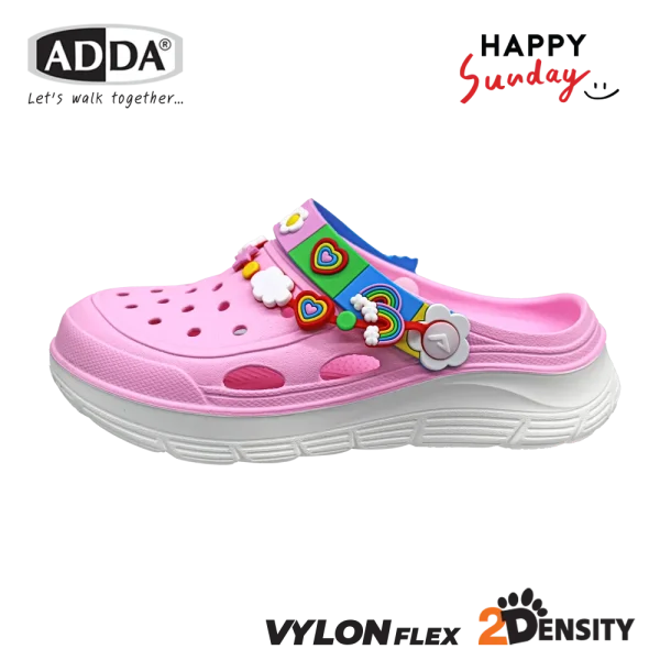 ADDA x HAPPY SUNDAY ลิขสิทธิ์แท้ 2density รองเท้าแตะ รองเท้าลำลอง แบบสวม สำหรับผู้หญิง รุ่น 5TD88WG (ไซส์ 4-7)