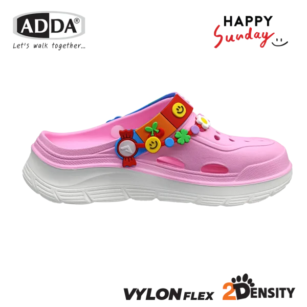 ADDA x HAPPY SUNDAY ลิขสิทธิ์แท้ 2density รองเท้าแตะ รองเท้าลำลอง แบบสวม สำหรับผู้หญิง รุ่น 5TD88WG (ไซส์ 4-7)