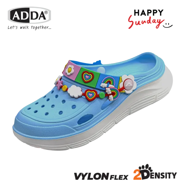 ADDA x HAPPY SUNDAY ลิขสิทธิ์แท้ 2density รองเท้าแตะ รองเท้าลำลอง แบบสวม สำหรับผู้หญิง รุ่น 5TD88WG (ไซส์ 4-7)