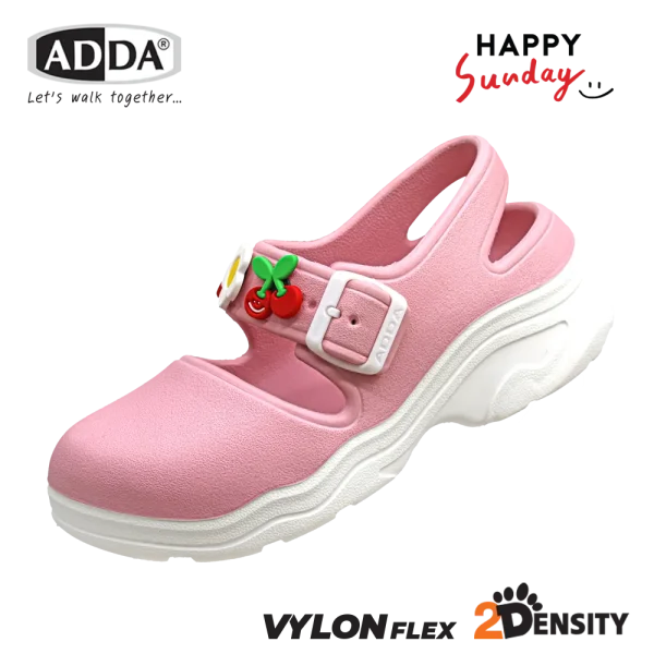 ADDA x HAPPY SUNDAY ลิขสิทธิ์แท้ 2density รองเท้าแตะ รองเท้าลำลอง แบบสวม สำหรับผู้หญิง รุ่น 5TD97W4 (ไซส์ 4-7)