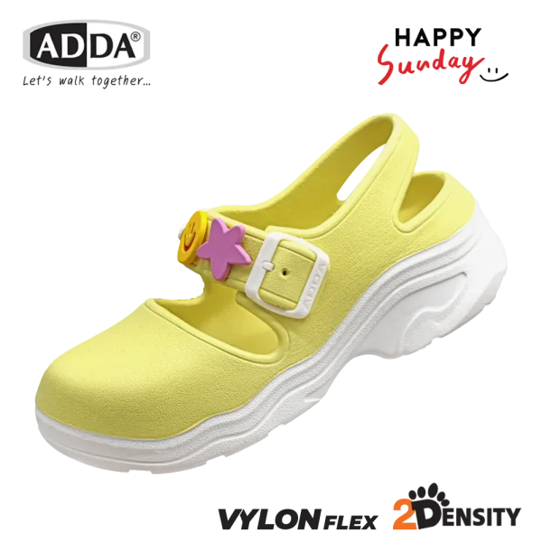 ADDA x HAPPY SUNDAY ลิขสิทธิ์แท้ 2density รองเท้าแตะ รองเท้าลำลอง แบบสวม สำหรับผู้หญิง รุ่น 5TD97W4 (ไซส์ 4-7)