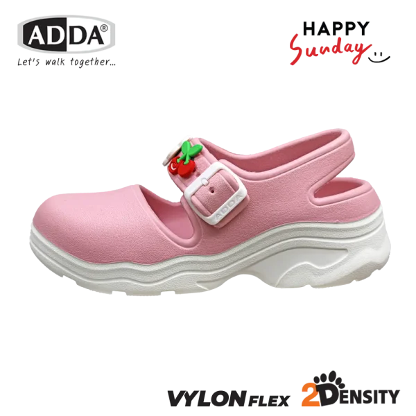 ADDA x HAPPY SUNDAY ลิขสิทธิ์แท้ 2density รองเท้าแตะ รองเท้าลำลอง แบบสวม สำหรับผู้หญิง รุ่น 5TD97W4 (ไซส์ 4-7)