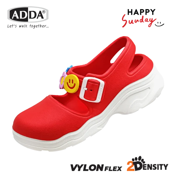 ADDA x HAPPY SUNDAY ลิขสิทธิ์แท้ 2density รองเท้าแตะ รองเท้าลำลอง แบบสวม สำหรับผู้หญิง รุ่น 5TD97W4 (ไซส์ 4-7)