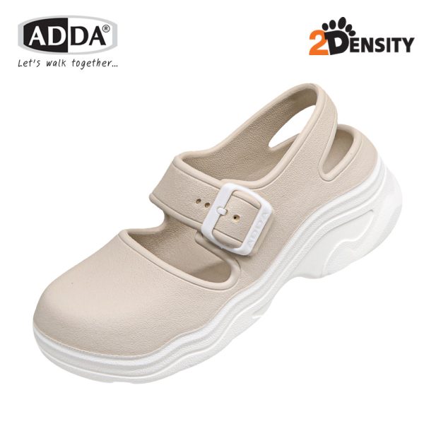 ADDA JENNIE รองเท้าแตะ รองเท้าลำลอง สำหรับผู้หญิง แบบสวมหัวโต รัดส้น รุ่น 5TD97W1 (ไซส์ 4-7)