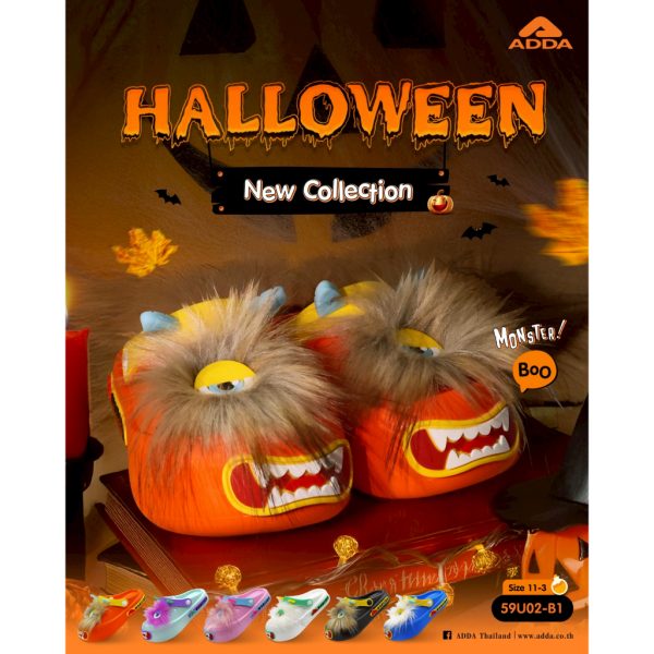 ADDA รองเท้าแตะ รองเท้าลำลอง แบบสวมหัวโต สำหรับเด็ก รุ่น 59U02B1 (ไซส์ 11-3)