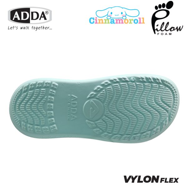 ADDA Pillow Foam รองเท้าแตะ รองเท้าลำลองหัวโต สำหรับผู้หญิง ลาย Cinnamoroll ลิขสิทธิ์แท้ รุ่น 5PF01-W7 (ไซส์ 4 -7)