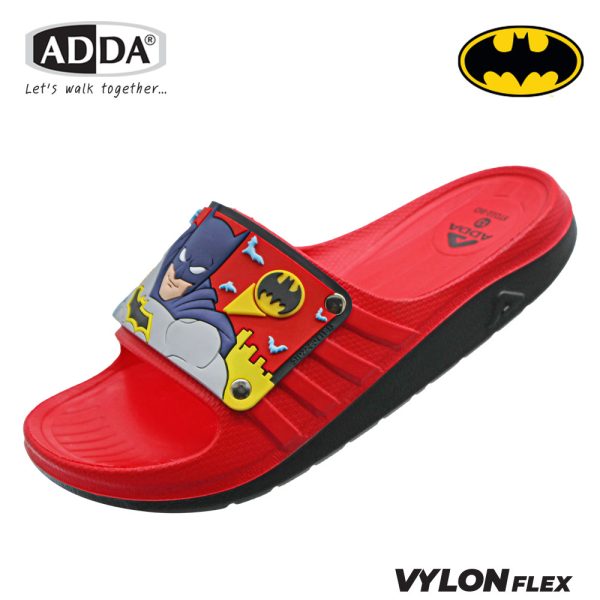 ADDA 2density รองเท้าแตะลำลองแบบสวม ลาย Batman สำหรับเด็ก รุ่น 5TD22BD (ไซส์ 11-13,1-3)