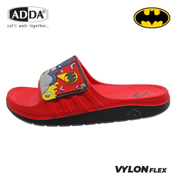 ADDA 2density รองเท้าแตะลำลองแบบสวม ลาย Batman สำหรับเด็ก รุ่น 5TD22BD (ไซส์ 11-13,1-3)