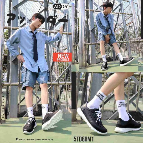 ADDA 2density รองเท้าลำลอง รองเท้าหุ้มส้น สำหรับผู้ชาย รุ่น 5TD86M1 (ไซส์ 7-10)