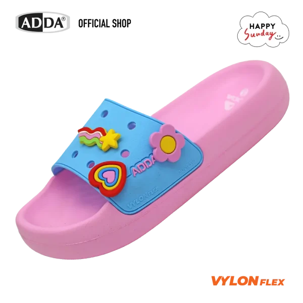 ADDA x HAPPY SUNDAY ลิขสิทธิ์แท้ รองเท้าแตะ รองเท้าลำลอง แบบสวม สำหรับผู้หญิง รุ่น 35E05W1 (ไซส์ 4-7)