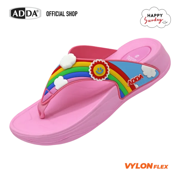 ADDA x HAPPY SUNDAY ลิขสิทธิ์แท้ รองเท้าแตะ รองเท้าลำลอง แบบหนีบ สำหรับผู้หญิง รุ่น 31J5GW1 (ไซส์ 4-7)