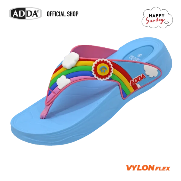 ADDA x HAPPY SUNDAY ลิขสิทธิ์แท้ รองเท้าแตะ รองเท้าลำลอง แบบหนีบ สำหรับผู้หญิง รุ่น 31J5GW1 (ไซส์ 4-7)