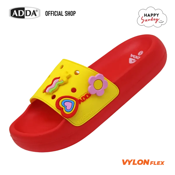 ADDA x HAPPY SUNDAY ลิขสิทธิ์แท้ รองเท้าแตะ รองเท้าลำลอง แบบสวม สำหรับผู้หญิง รุ่น 35E05W1 (ไซส์ 4-7)