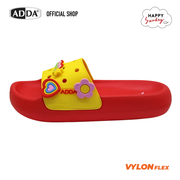 ADDA x HAPPY SUNDAY ลิขสิทธิ์แท้ รองเท้าแตะ รองเท้าลำลอง แบบสวม สำหรับผู้หญิง รุ่น 35E05W1 (ไซส์ 4-7)